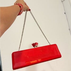 Elegant Red Clutch Bag